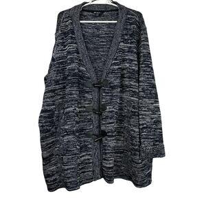 Ulla Popken Cardigan Sweater Toggle Closesure Size 28/30